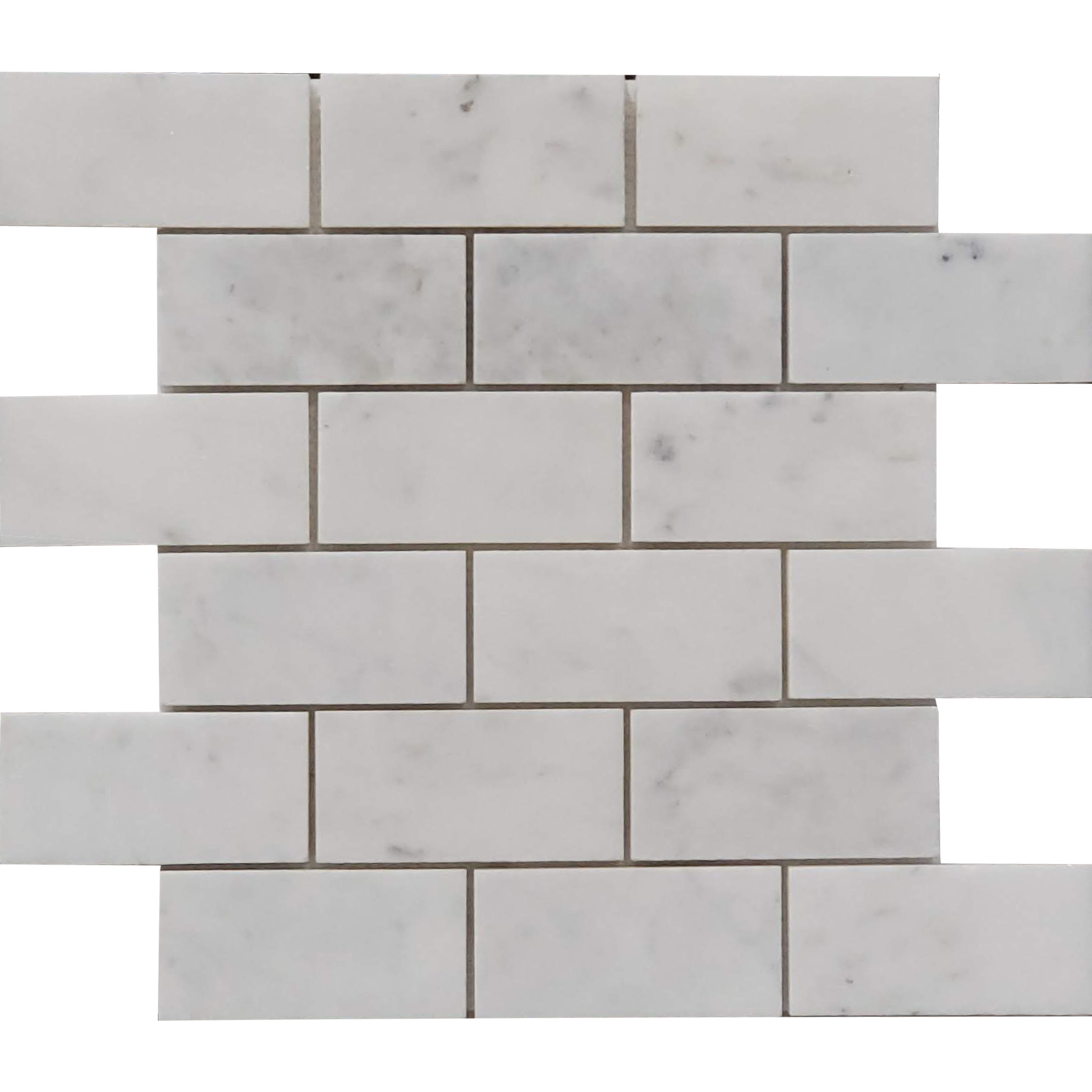 2x4 Mosaic Bianco Imperial Marble Polished 