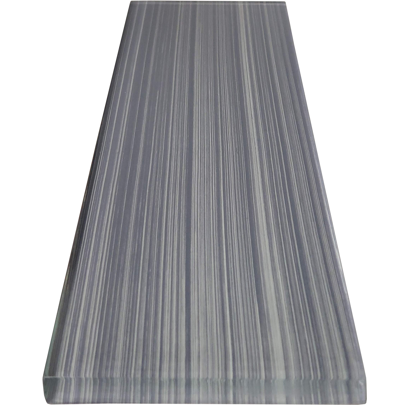 3x12 Ocean Bamboo Grey Glass Tile  