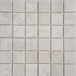 2x2 Mosaic Alaska White Marble Polished 