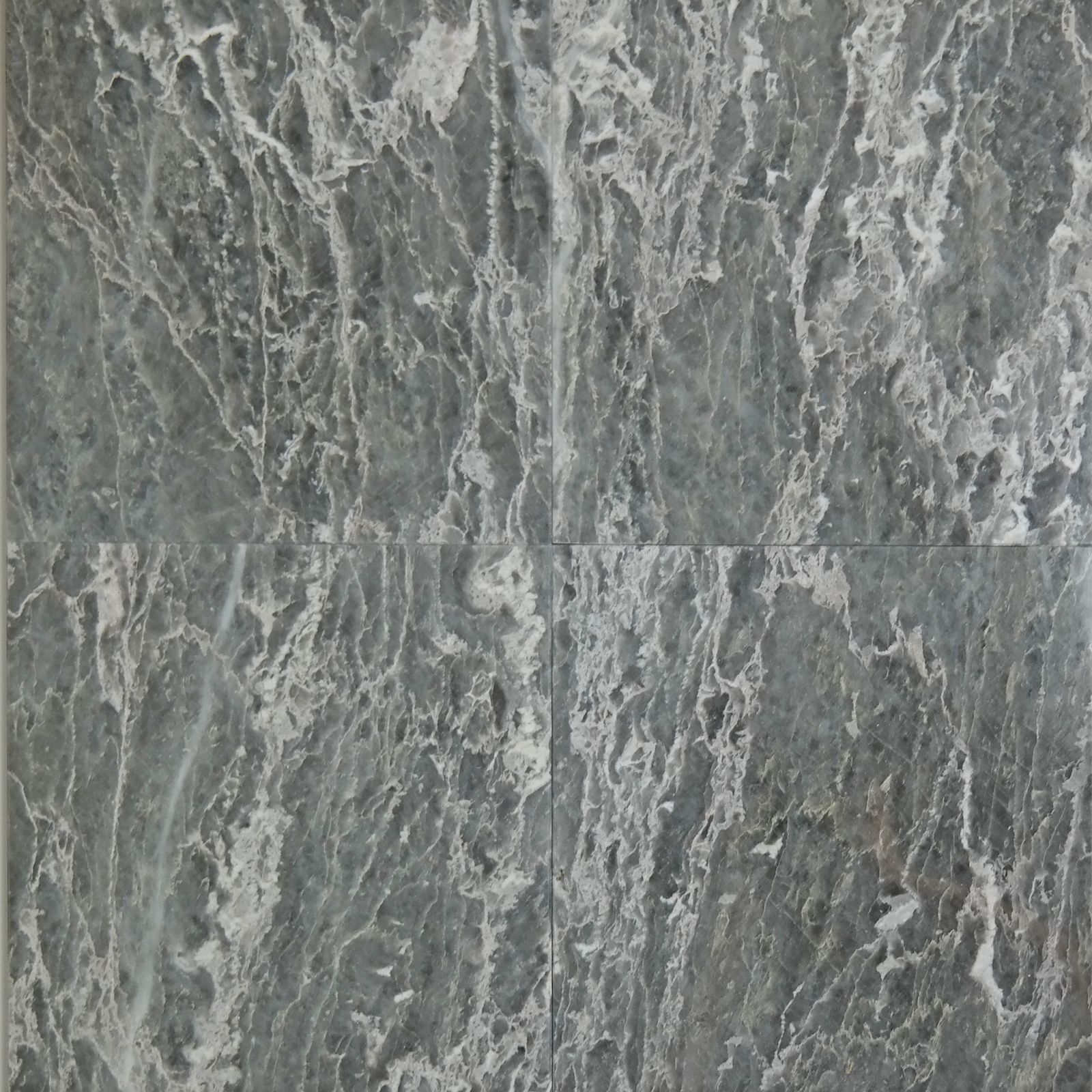 12x12 Atlantic Grey Marble Polished Tile 