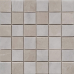 2x2 Checkerboard Mosaic Bianco Imperial Bottichino Marble Polished 