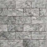 2x4 Mosaic Chelsea Grey Marble Polished 