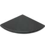 9x9 Absolute Black Granite Corner Shelf Honed Tile 