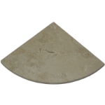 9x9 Bursa Beige Marble Corner Shelf Polished Tile 