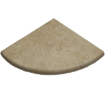 9x9 Cappuccino Marble Corner Shelf Polished Tile 