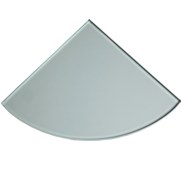 9x9 Clear Glass Tempered Corner Shelf Tile  