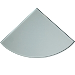 9x9 Clear Glass Tempered Corner Shelf Tile  