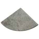 9x9 Silver Shadow Marble Corner Shelf Polished Tile 