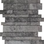 Waterfall Mosaic Cosmos Grey Marble Polished 