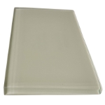 3x6 Oyster Cream Glass Tile 