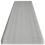 3x12 White Bamboo Glass Tile 