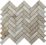 1x3 Herringbone Mosaic Misto TraOnyx  