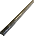 1/2x12 Pencil Molding Silver Marlin Marble Polished 
