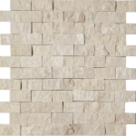 1x2 Split Face Mosaic Bottichino Marble 
