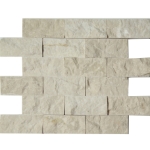 2x4 Split Face Mosaic Bottichino Marble  