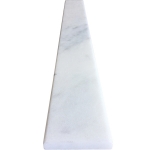 Saddle Threshold Milas White Marble Polished Tile  